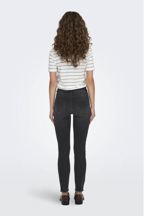 Only Skinny fit jeans ONLMIA MID WAIST BUTTON SK RW ANK BOX