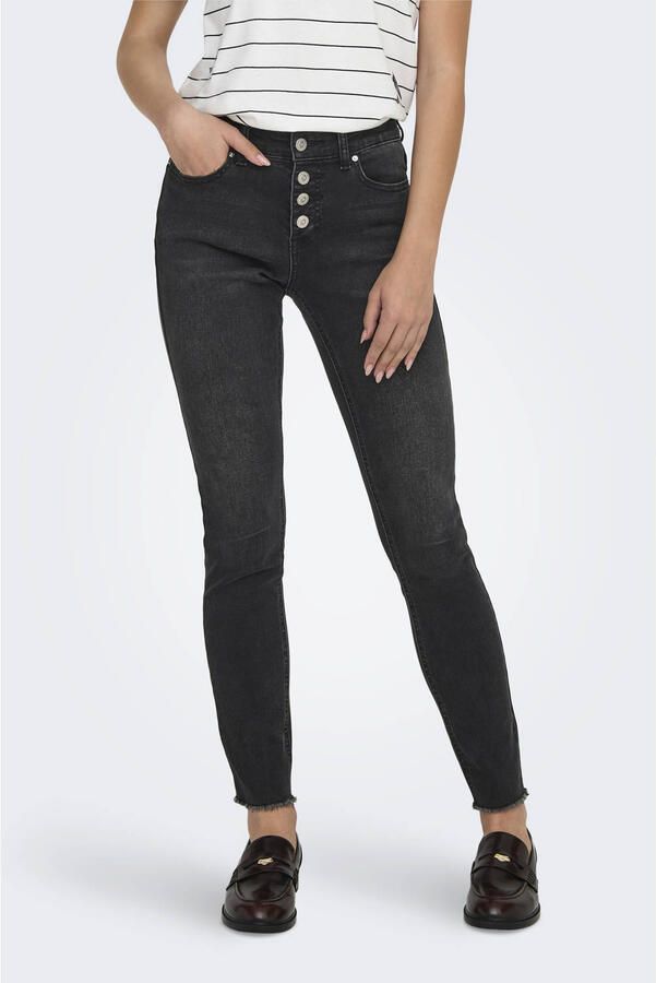 Only Skinny fit jeans ONLMIA MID WAIST BUTTON SK RW ANK BOX - Foto 2