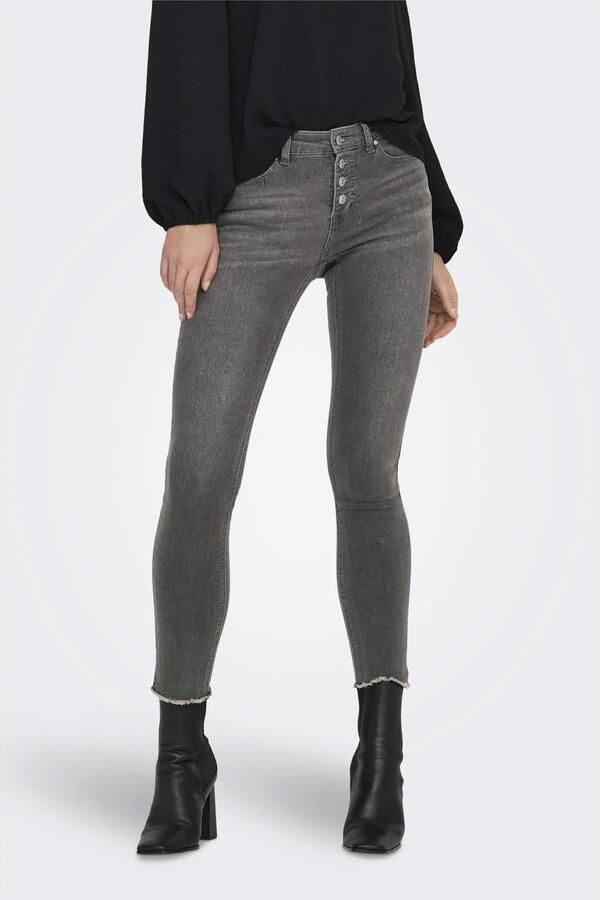 Only Skinny fit jeans ONLMIA MID WAIST BUTTON SK RW ANK BOX - Foto 2