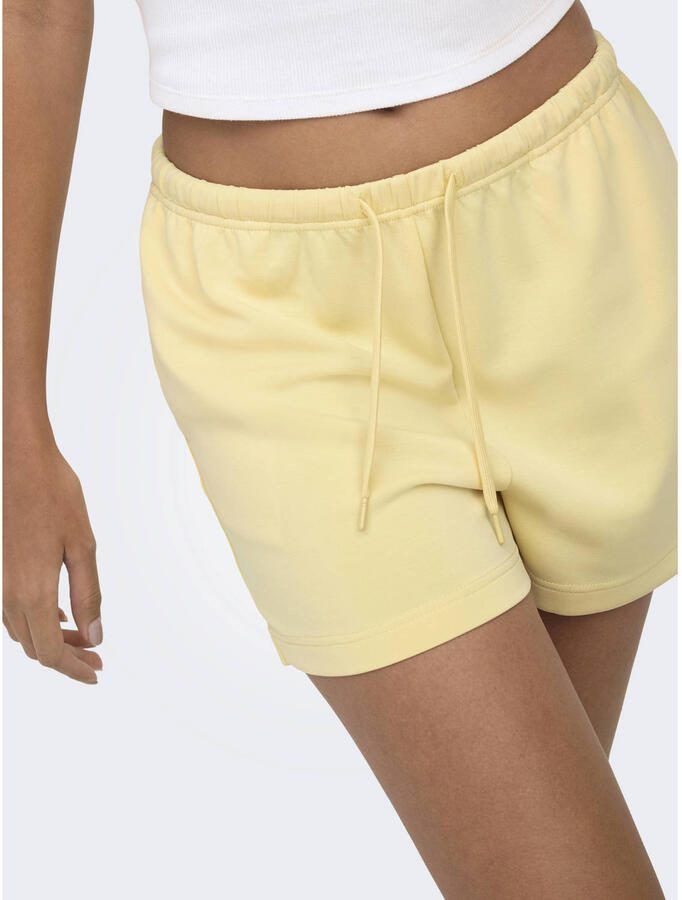 ONLY regular waist sweatshort geel - Foto 2