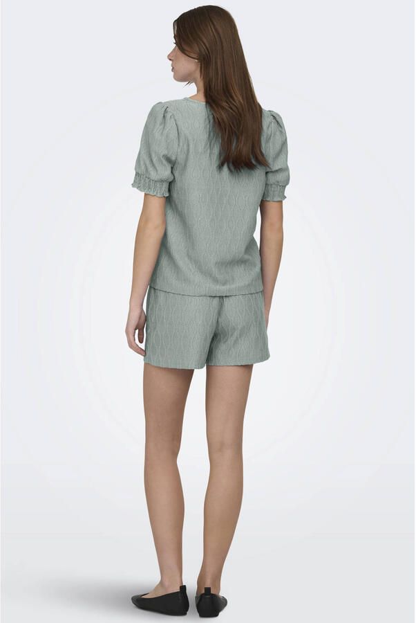 ONLY relaxed high waist casual short lichtgroen - Foto 4