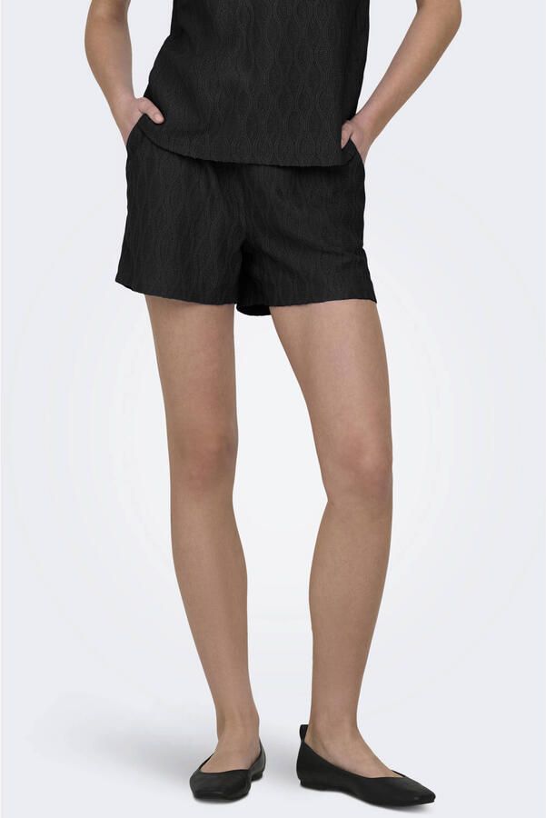 ONLY relaxed high waist casual short zwart