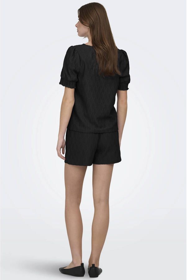 ONLY relaxed high waist casual short zwart - Foto 3