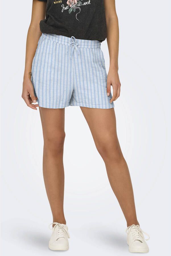 Only regular fit short van puur katoen model 'THYRA'