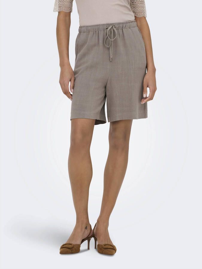 ONLY relaxed regular waist casual short met linnen