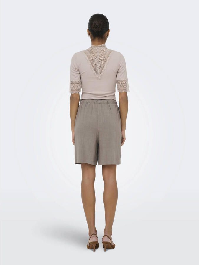 ONLY relaxed regular waist casual short met linnen - Foto 2