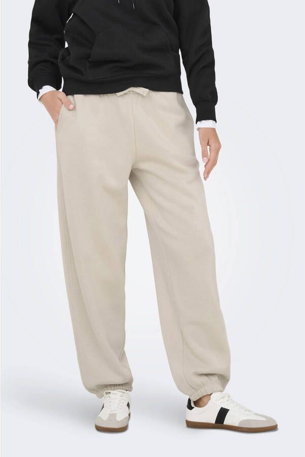ONLY relaxed regular waist sweatpants beige
