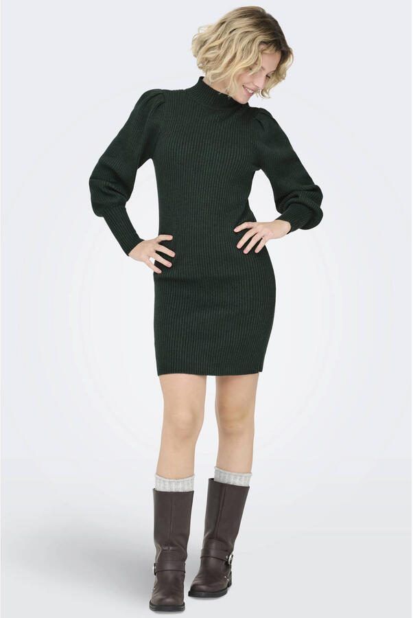 Only Comfort fit gebreide jurk van viscosemix model 'KATIA' - Foto 2