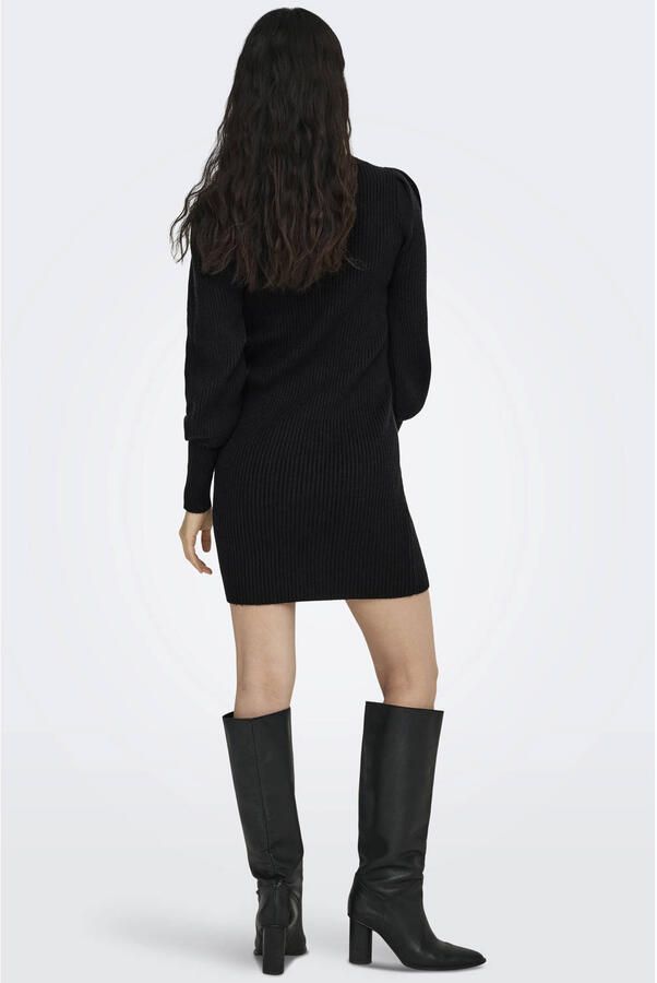 Only Comfort fit gebreide jurk van viscosemix model 'KATIA'