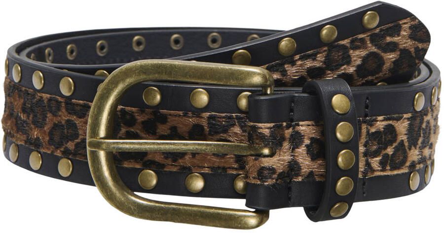 ONLY riem ONLBABETTE met panterprint bruin