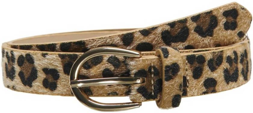 ONLY riem ONLROMY met panterprint bruin
