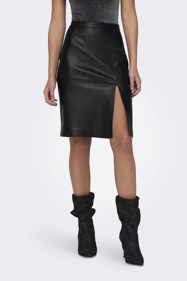 Only Imitatieleren rok ONLOLINE FAUX LEATHER SKIRT OTW NOOS