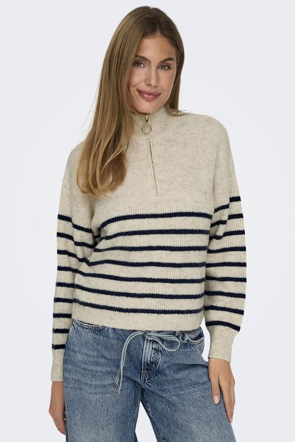 Only Gebreide trui ONLTOKYO L S ZIP PULLOVER KNT NOOS - Foto 2