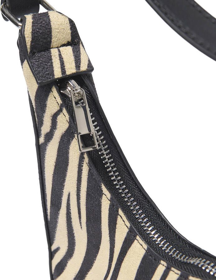 ONLY schoudertas ONLANNIKA met zebraprint zwart ecru - Foto 2