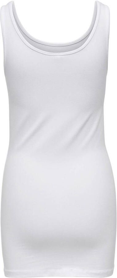 Only Lange tanktop voor dames Live love life Wit Dames - Foto 4