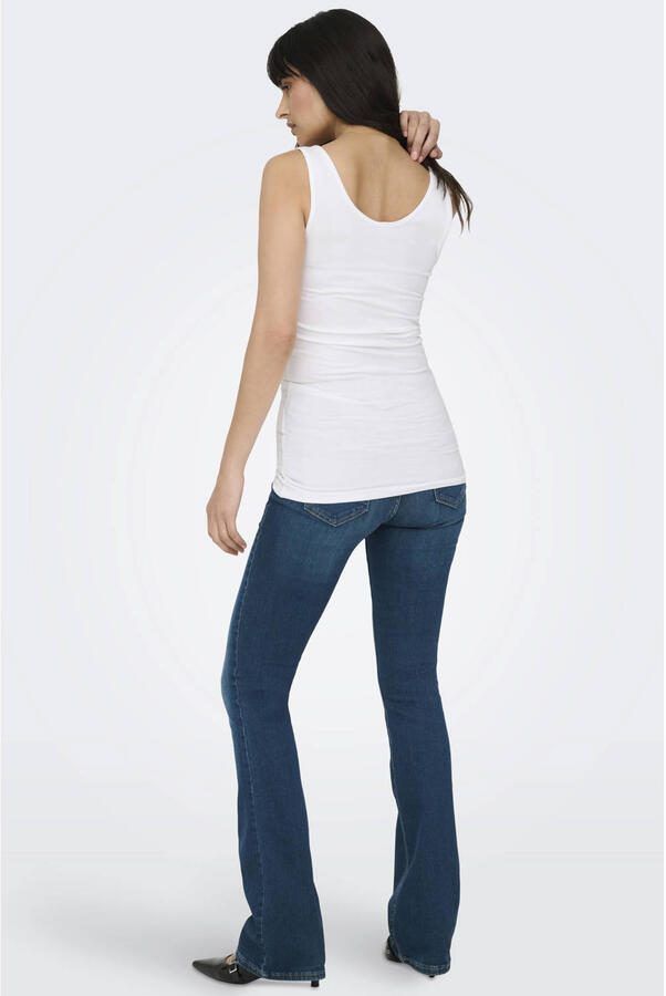 Only Lange tanktop voor dames Live love life Wit Dames - Foto 2