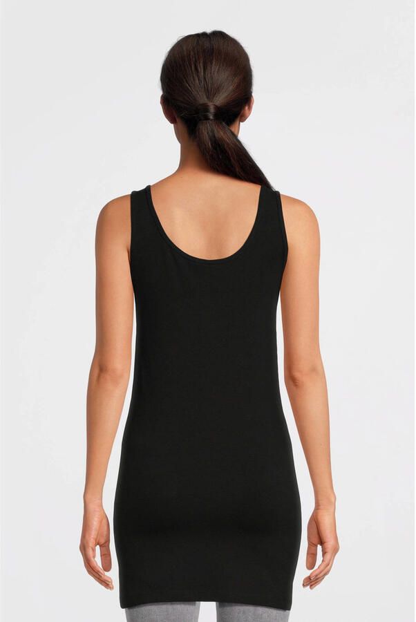 Only Lange top ONLLIVE – Tanktop met figuuraccentuerende snit en stretch effen modieus zeer figuur accentuerend katoenmix ronde hals - Foto 2