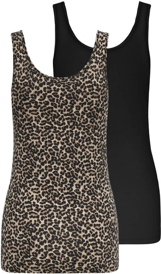 Only Tanktop ONLLIVE – Tanktops in duopack met stretchcomfort (set 2-delig) - Foto 2