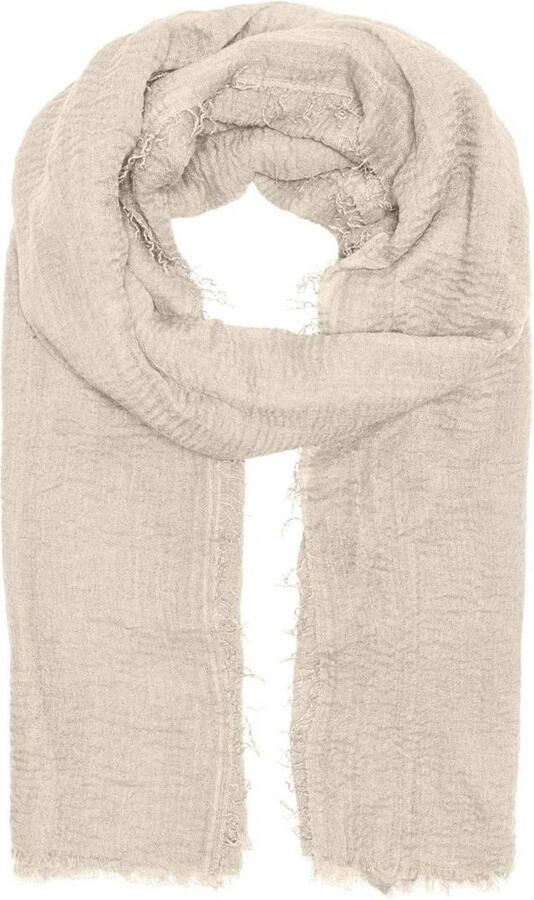 ONLY sjaal ONLFLUFFA beige