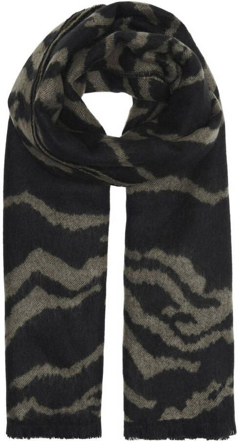 Only Beige Acryl Sjaal Herfst Winter Collectie Multicolor Dames