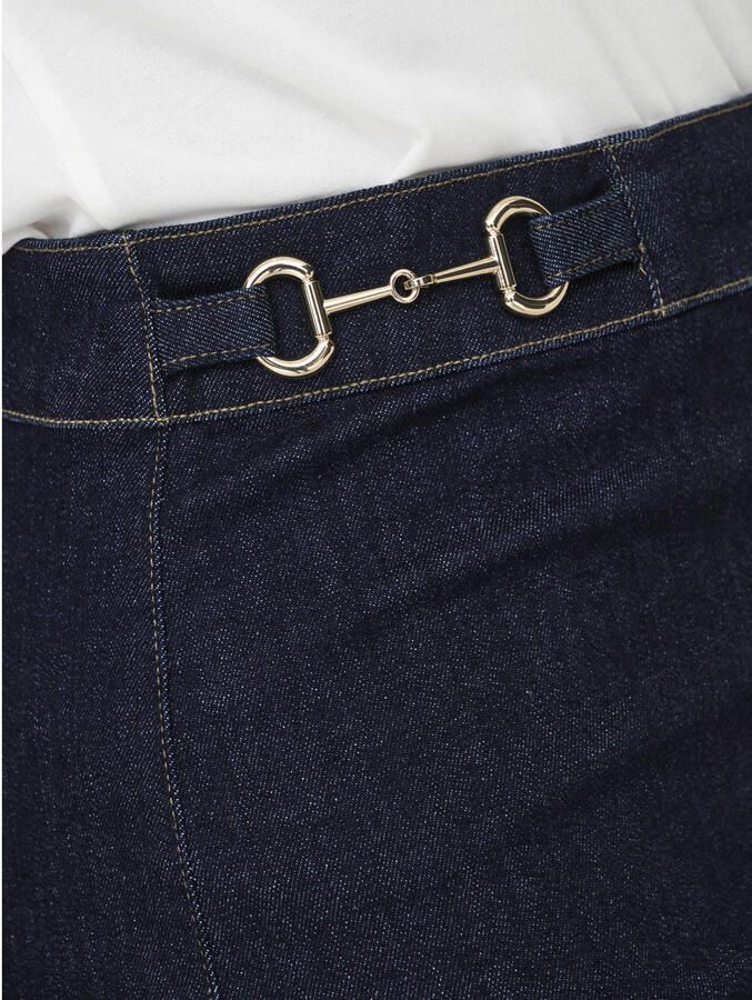 ONLY skinny high waist casual short dark blue denim - Foto 2