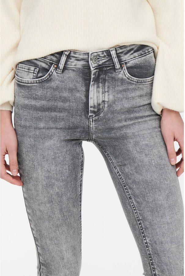Only Jeans Oblush Life Mid Sk Tai918 Noos Grijs Dames