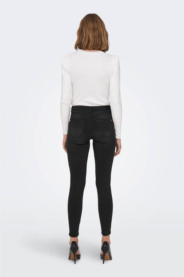 Only Skinny fit jeans met labelpatch model 'WAUW' - Foto 2