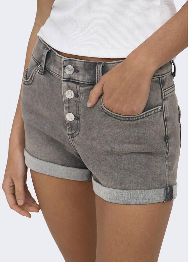 ONLY skinny low waist denim short grey denim - Foto 2