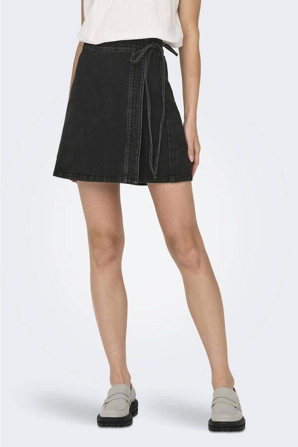 ONLY skirt ONLVILLA black denim