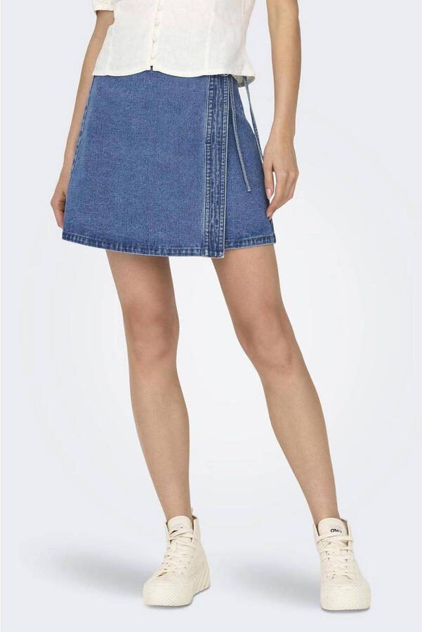ONLY skirt ONLVILLA light blue denim