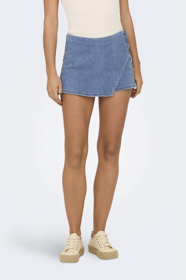 Only Mist Yasmin Denim Wrap Skort Dames - Foto 2