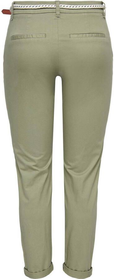 Only Chino ONLBIANA – Chinobroek met riem en omslagzoom