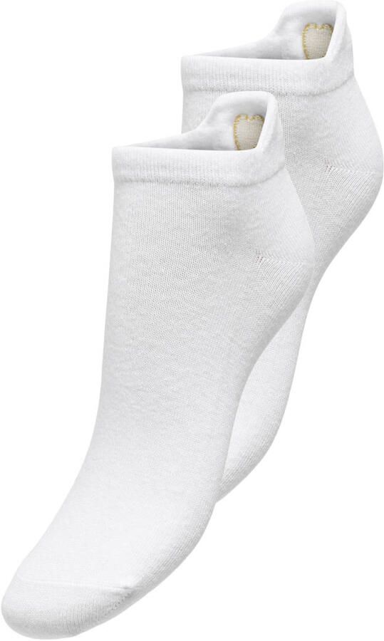 ONLY sneakersokken ONLEA wit (set van 2)