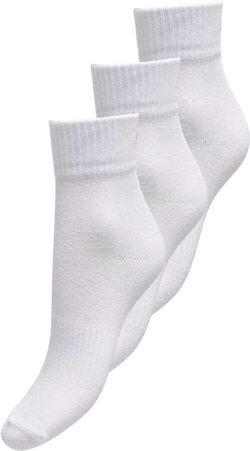 ONLY sokken ONLTINE wit (set van 3)