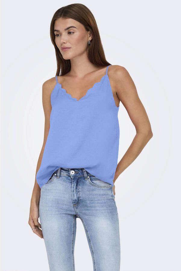 ONLY spaghettitop blauw