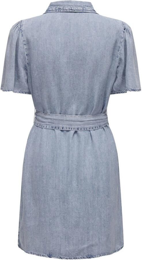 ONLY spijker blousejurk light blue denim - Foto 3