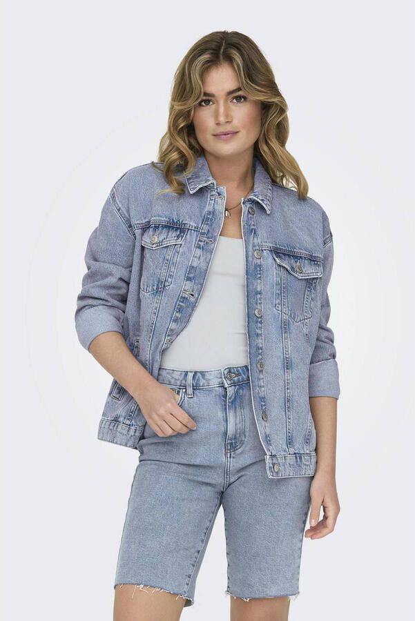 Only Jeansjack ONLOCEAN – Spijkerjack met knoopsluiting en manchetten - Foto 2