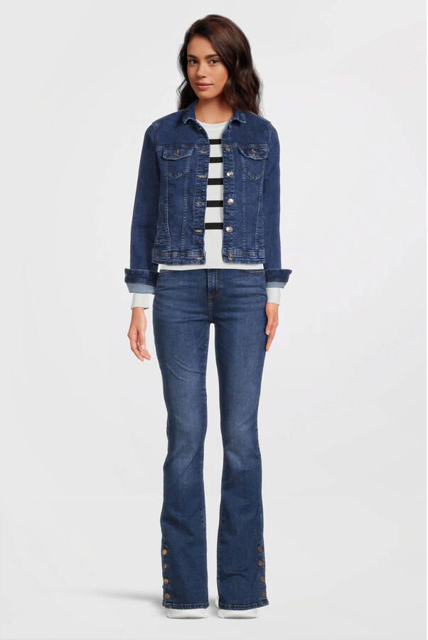 Only Jeansjack ONLTIA DNM JACKET MB BEX02 NOOS in lichte used-wassing met stretch