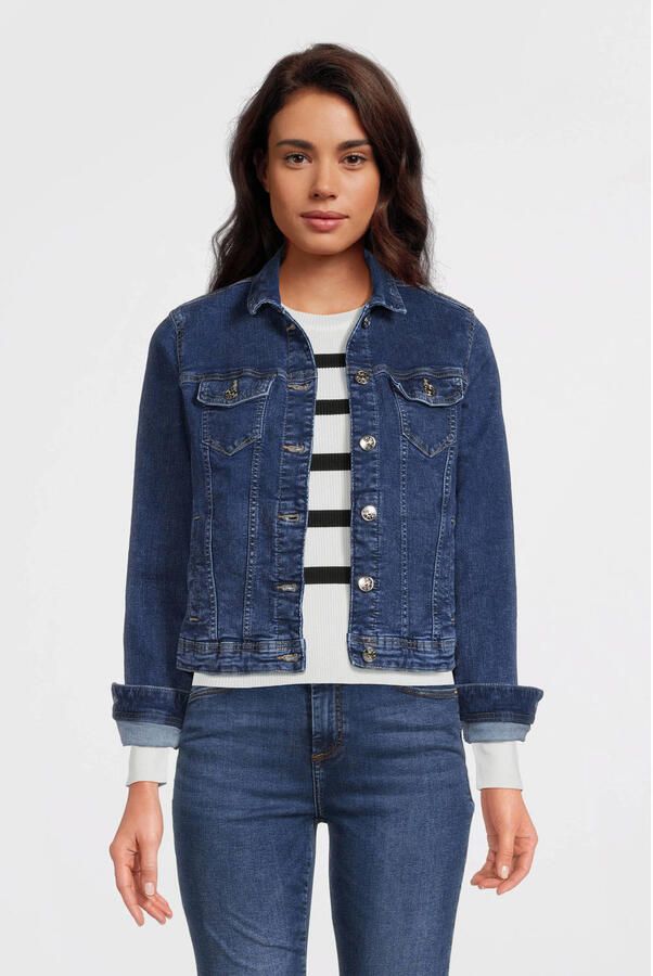 Only Jeansjack ONLTIA DNM JACKET MB BEX02 NOOS in lichte used-wassing met stretch - Foto 2