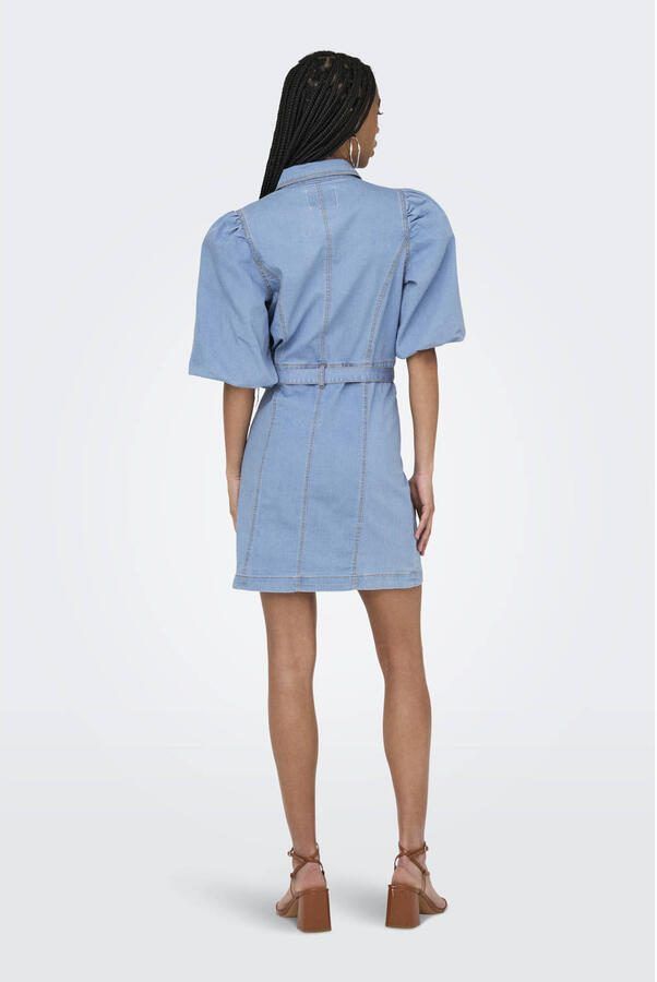 ONLY spijkerjurk light blue denim - Foto 3
