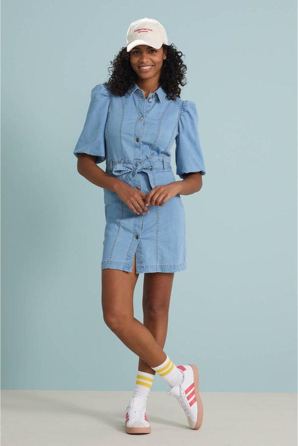 ONLY spijkerjurk light blue denim - Foto 4