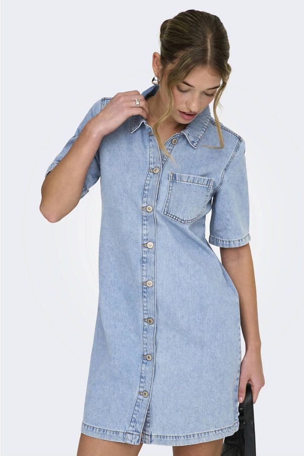 ONLY spijkerjurk light blue denim