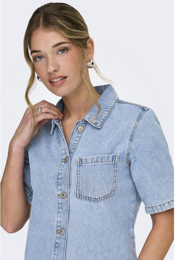 ONLY spijkerjurk light blue denim - Foto 2
