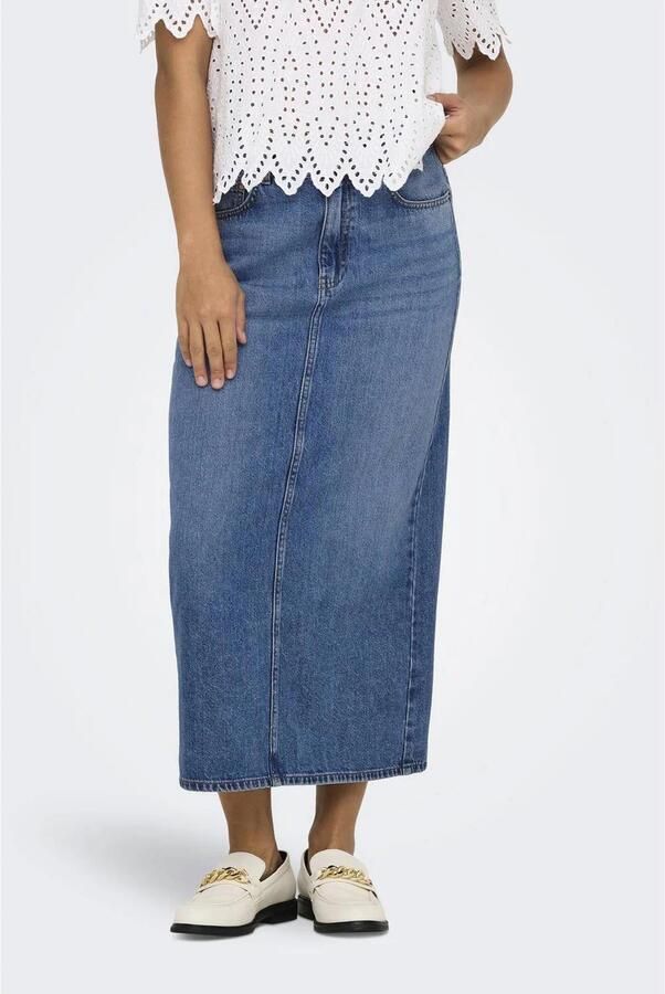 Only Jeans rok ONLLUMI – Jeansrok met split aan de achterkant voor moderne looks - Foto 2