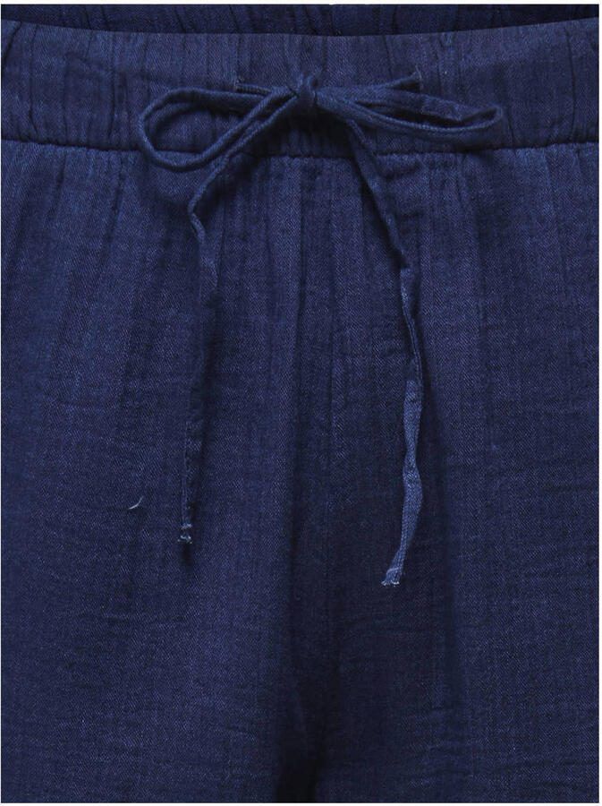 ONLY straight high waist casual broek donkerblauw - Foto 2