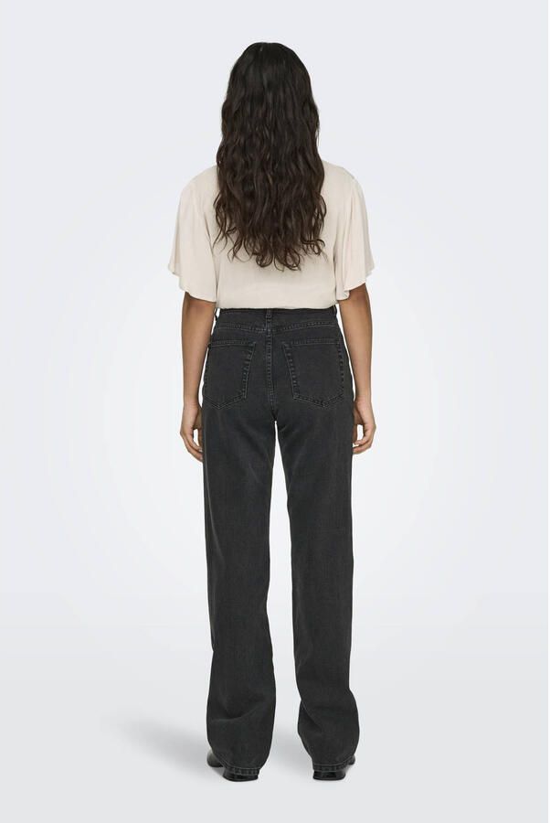 ONLY straight leg jeans black denim - Foto 2