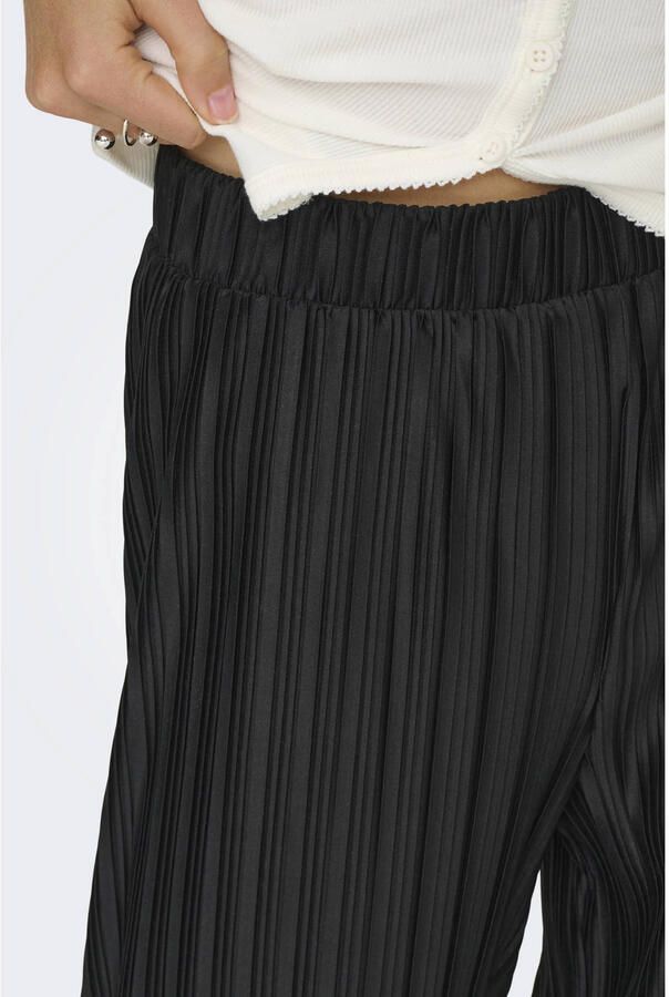 ONLY straight regular waist broek zwart - Foto 2