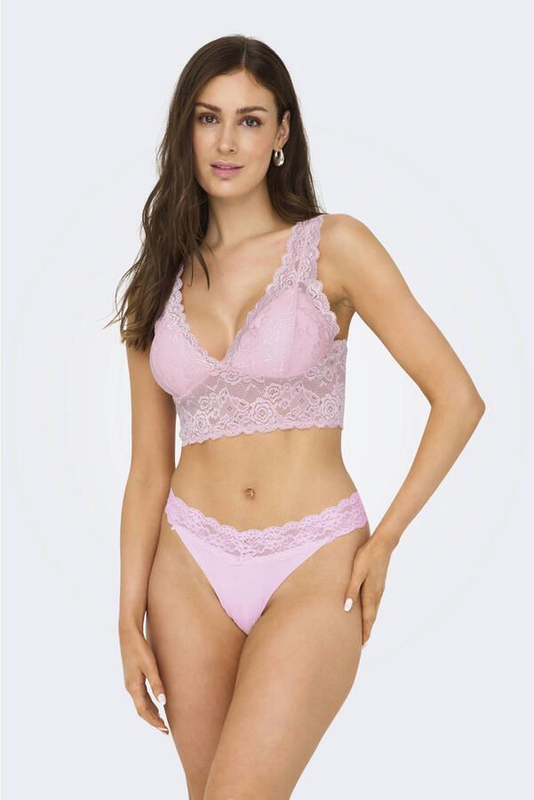 ONLY string ONLCHLOE (set van 3) roze