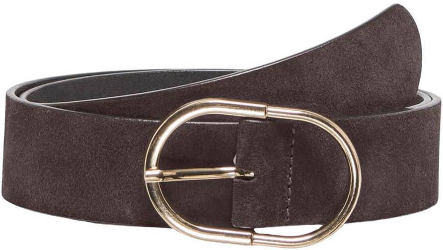 ONLY suède riem ONLNAJA donkerbruin