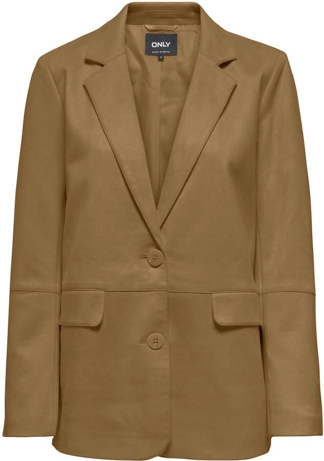 ONLY suèdelook regular fit blazer camel